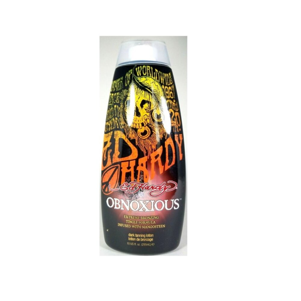 Ed Hardy Obnoxious Extreme Bronzer Tingle Tanning Lotion, 10 oz.